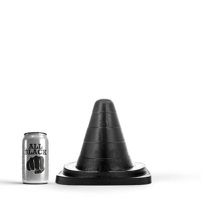 All Black - Prisma Buttplug - 19 x 5 cm - Zwart-Erotiekvoordeel.nl