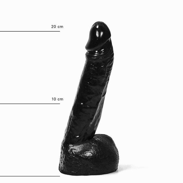 All Black - Realistische Dildo - 22 x 4.5 cm-Erotiekvoordeel.nl