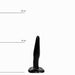 All Black - Smalle Buttplug - 12 x 2.5 cm - Zwart-Erotiekvoordeel.nl