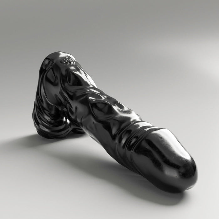 All Black Steroïd - The Referee Dildo - 45 x 9,5 cm - zwart-Erotiekvoordeel.nl