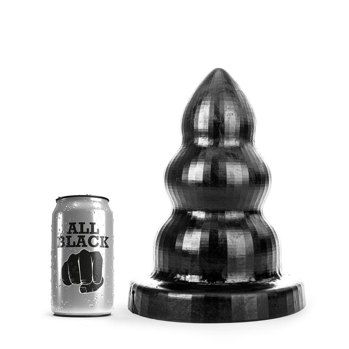 All Black - Triple Pleasure Buttplug - Zwart-Erotiekvoordeel.nl