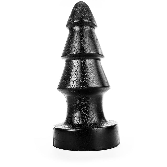 All Black - XXL Buttplug Met ribbels 40 cm - Zwart-Erotiekvoordeel.nl