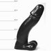 All Black - XXL Dildo 45 x 9 cm - Zwart-Erotiekvoordeel.nl