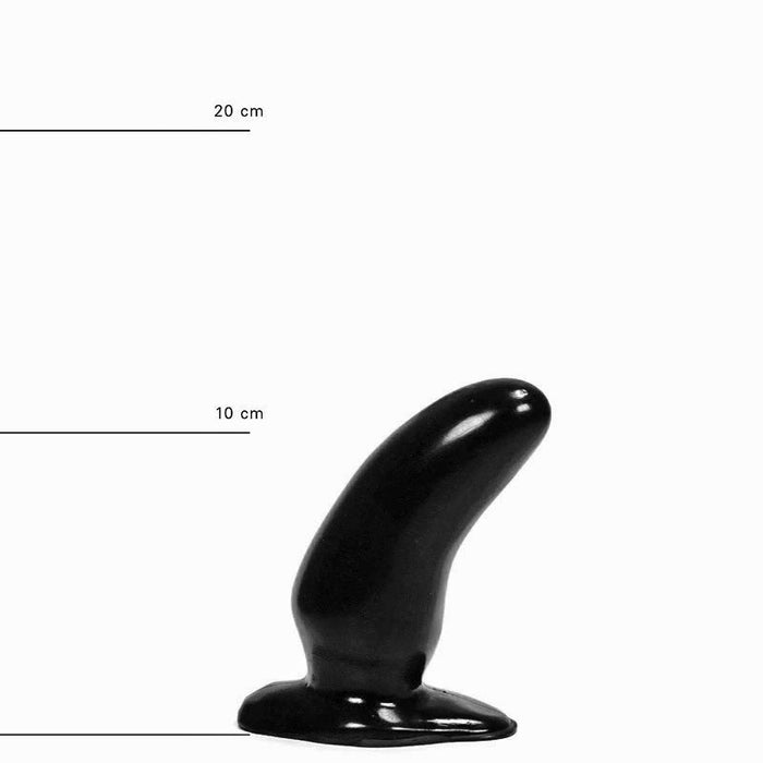 All Black - Zwarte Kromme Anaal Dildo - 13 cm-Erotiekvoordeel.nl