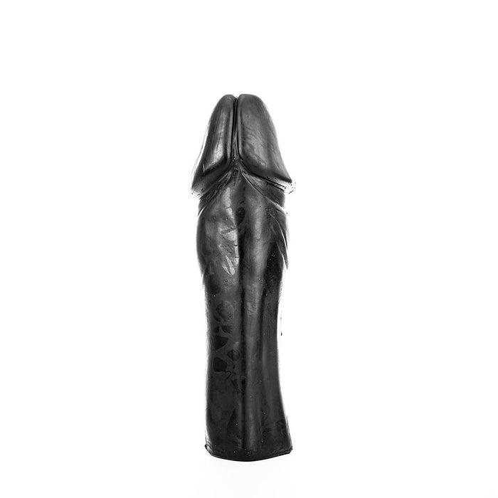 All Black - Zwarte Realistische Anaal Dildo Met Grote Eikel - 28 x 7.5 cm-Erotiekvoordeel.nl