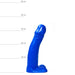 All Blue - Dildo - 34 x 5,5 cm - Blauw-Erotiekvoordeel.nl