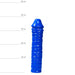 All Blue - Dildo - 38 x 8,5 cm - Blauw-Erotiekvoordeel.nl