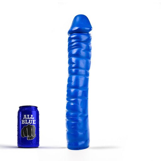 All Blue - Dildo - 38 x 8,5 cm - Blauw-Erotiekvoordeel.nl