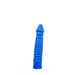 All Blue - Geribbelde Dildo - 26 x 5 cm - Blauw-Erotiekvoordeel.nl