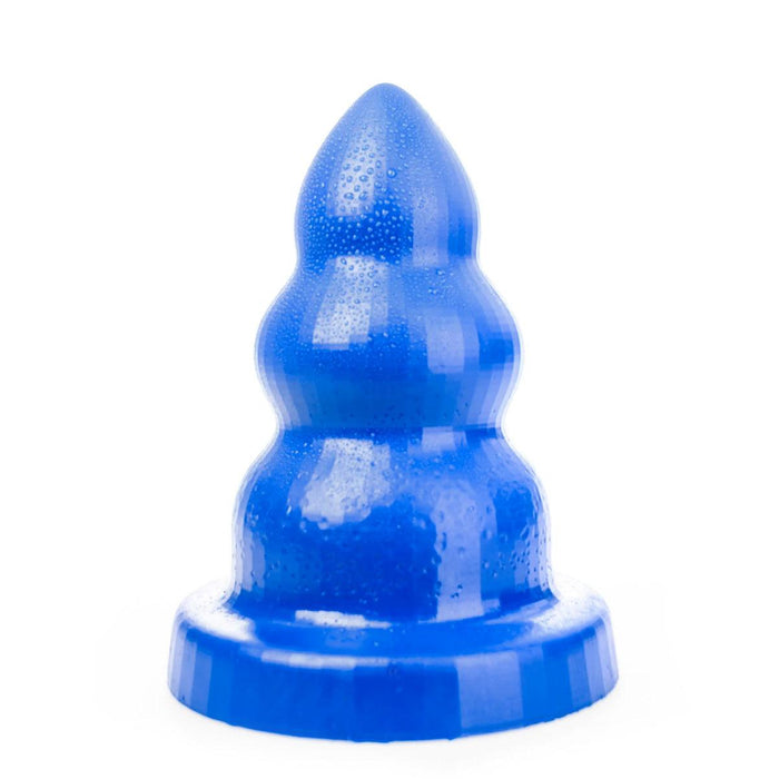 All Blue - Triple Pleasure Buttplug - Blauw-Erotiekvoordeel.nl