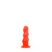 All Red - Anaal Dildo Met 3 dikke Ribbels - 17 x 5 cm - Rood-Erotiekvoordeel.nl