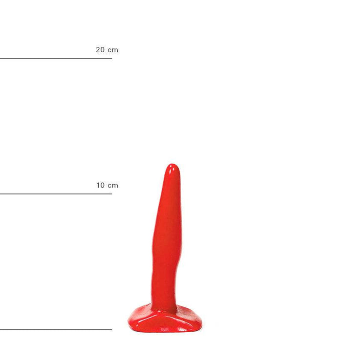 All Red - Buttplug - 12 x 2,5 cm - Rood-Erotiekvoordeel.nl