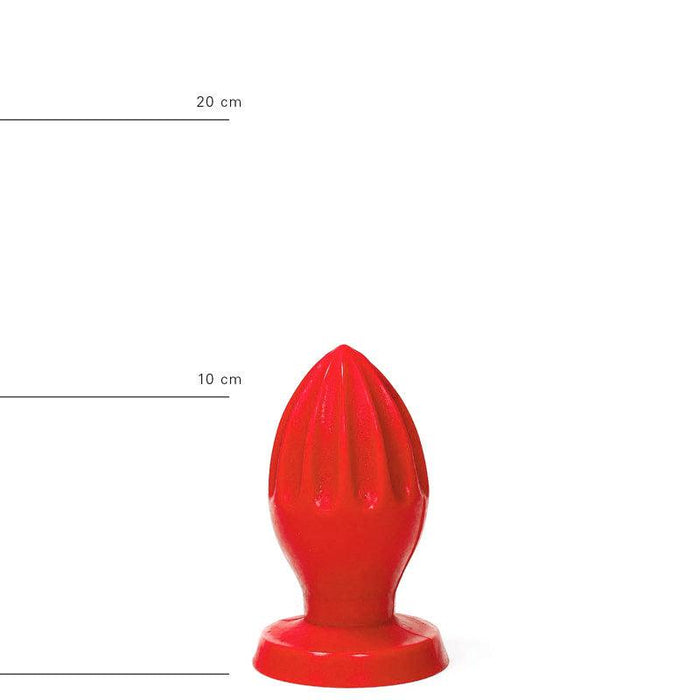 All Red - Buttplug - 12 x 5 cm - Rood-Erotiekvoordeel.nl