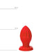 All Red - Buttplug - 12 x 5 cm - Rood-Erotiekvoordeel.nl