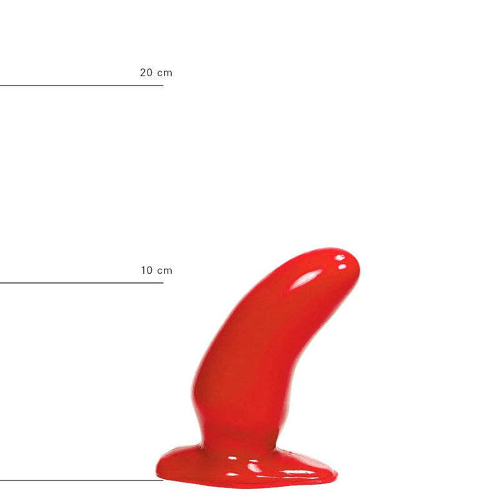 All Red - Buttplug 13 x 5 cm - Rood-Erotiekvoordeel.nl