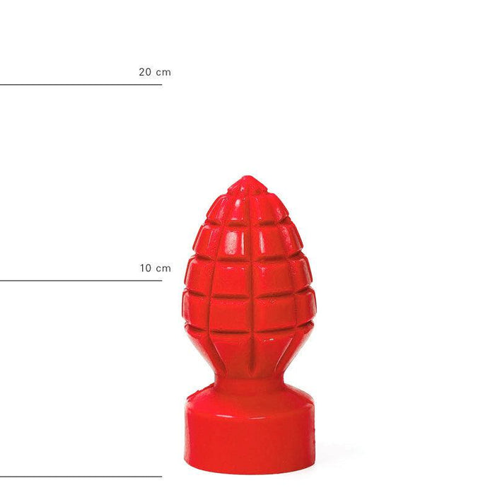 All Red - Buttplug 15 x 6 cm - Rood-Erotiekvoordeel.nl