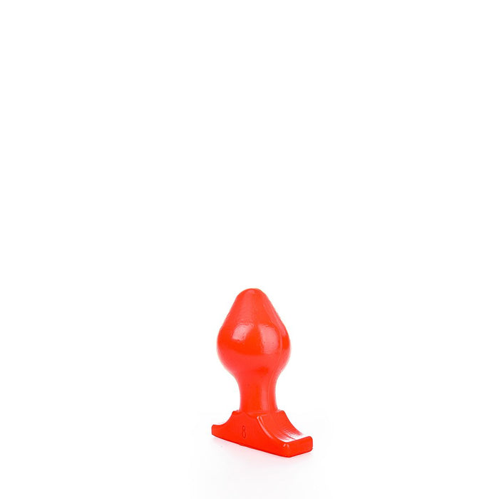 All Red - Buttplug 16 x 8 cm - Rood-Erotiekvoordeel.nl