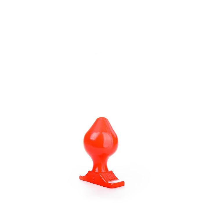 All Red - Buttplug - 17 x 9 cm - Rood-Erotiekvoordeel.nl