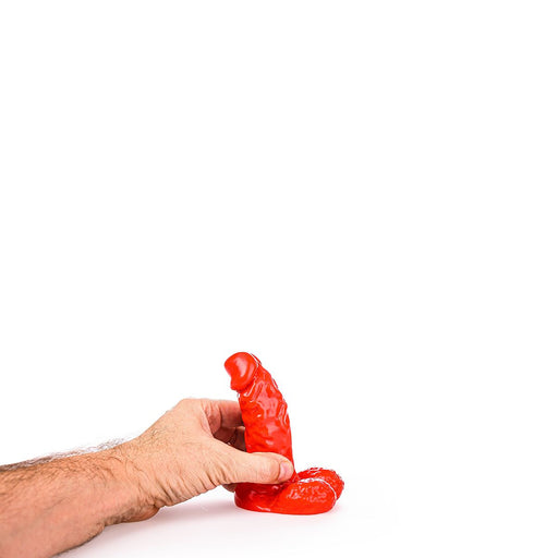 All Red - Dildo - 13 x 4,5 cm - Rood-Erotiekvoordeel.nl