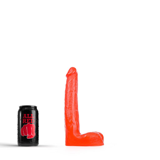 All Red - Dildo - 21 x 3,5 cm - Rood-Erotiekvoordeel.nl