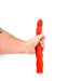 All Red - Geribbelde Anaal Dildo 32 x 4,5 cm - Rood-Erotiekvoordeel.nl