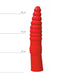 All Red - Geribbelde Anaal Dildo - 33 x 6 cm - Rood-Erotiekvoordeel.nl