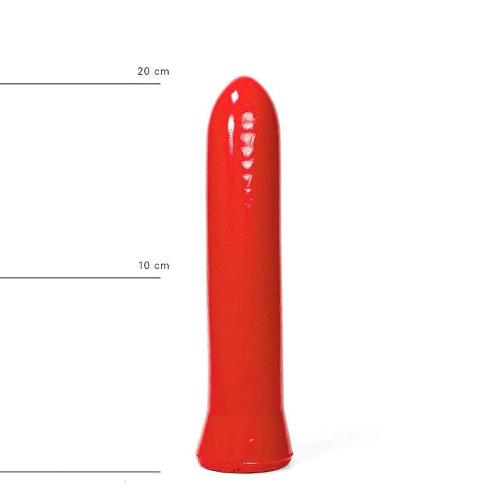 All Red - Gladde Rechte Dildo - 22 x 5 cm - Rood-Erotiekvoordeel.nl