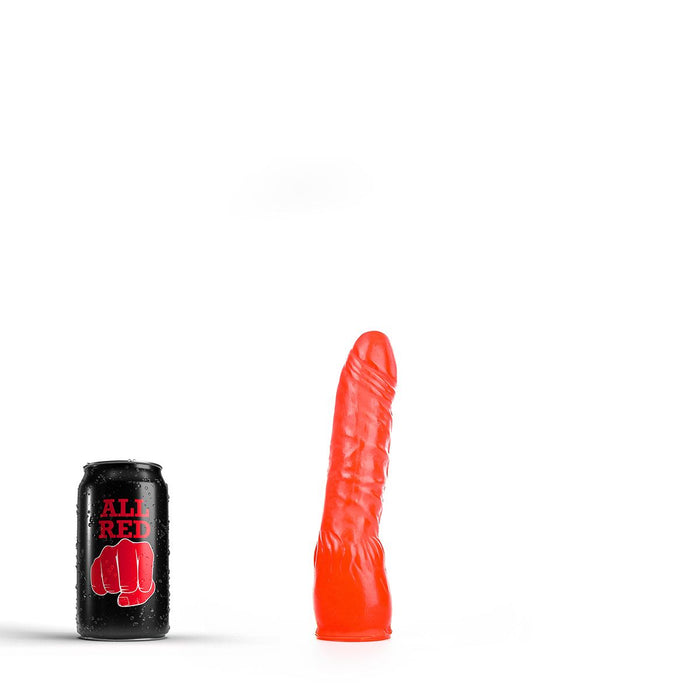 All Red - Licht Gebogen Dildo - 20 x 4,5 cm - Rood-Erotiekvoordeel.nl