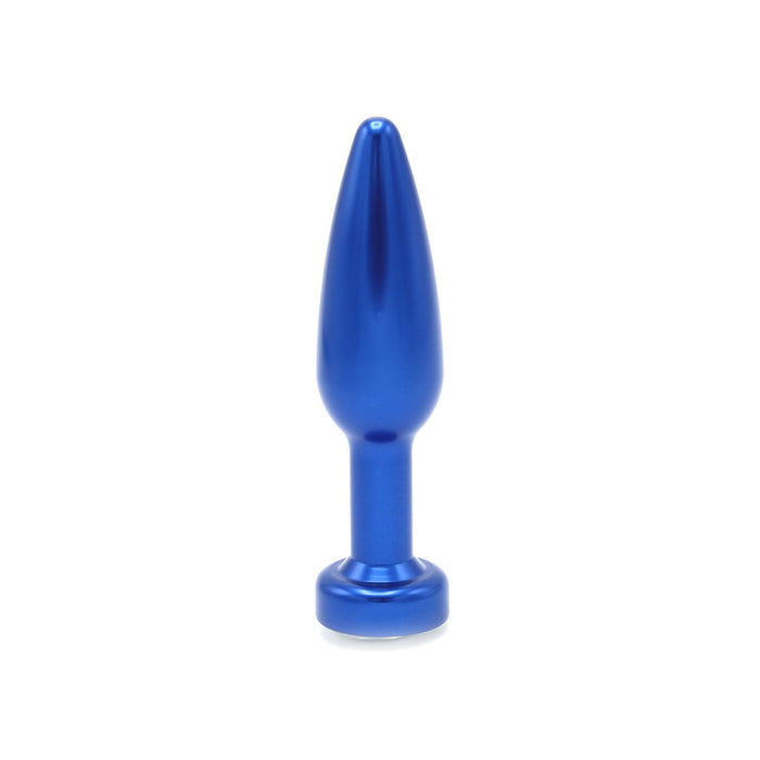 Kiotos - Aluminum Buttplug Met Kristal - Blauw-Erotiekvoordeel.nl