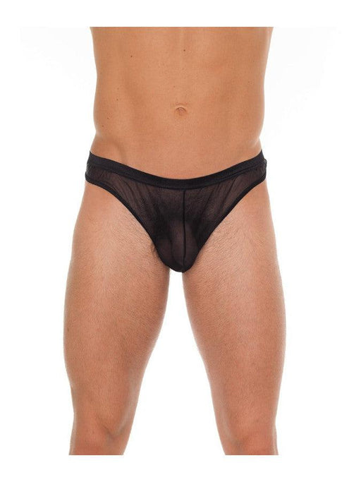 Amorable - Doorzichtige Zwarte String voor Mannen - One Size-Erotiekvoordeel.nl