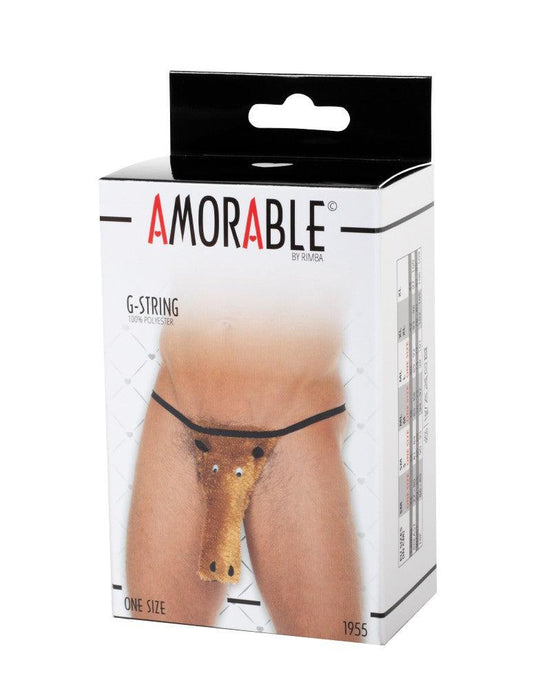 Amorable - Funny Herenstring Met Paardenhoofd - One Size - Grappig - Polyester-Erotiekvoordeel.nl