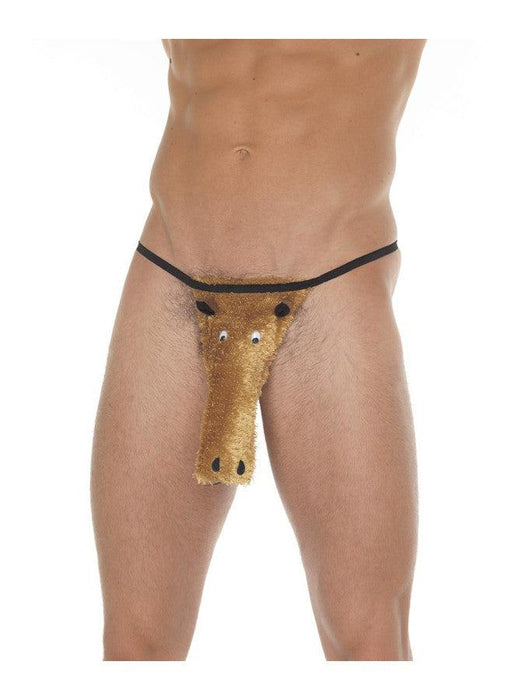 Amorable - Funny Herenstring Met Paardenhoofd - One Size - Grappig - Polyester-Erotiekvoordeel.nl