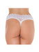 Amorable by Rimba - Erotische String - Kanten Slip Met Open Kruis - Burlesque Uitstraling - Wit - One Size-Erotiekvoordeel.nl