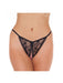 Amorable by Rimba - Erotische String - Sexy Tanga Slipje Met Open Kruis - Zwart - One Size-Erotiekvoordeel.nl