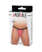 Amorable - Erotische String - Zwart Rode V String voor Heren - Mannen Slip - One Size - Polyamide-Erotiekvoordeel.nl