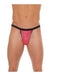 Amorable - Erotische String - Zwart Rode V String voor Heren - Mannen Slip - One Size - Polyamide-Erotiekvoordeel.nl