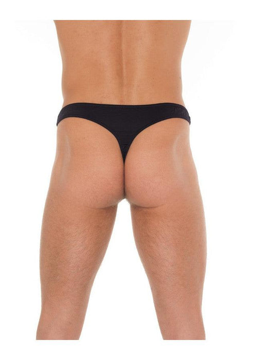 Amorable by Rimba - Erotische String - Zwarte Heren String Met Visnet Aan Voorzijde - Mannen Slip - Tanga Voor Mannen - One Size-Erotiekvoordeel.nl