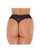 Amorable - G-String - Transparante G String Met Open Kruis - Zwart - One Size-Erotiekvoordeel.nl