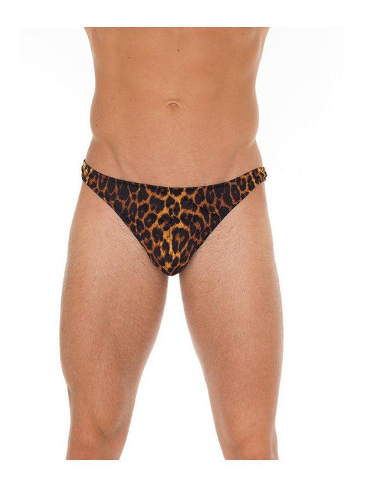 Amorable - Herenstring - Erotische Heren Slip Met Luipaard Print - One Size - 100% Polyamide-Erotiekvoordeel.nl