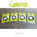 Brutus - Flat Slick - Silicone Cockring - Diverse Diameters-Erotiekvoordeel.nl