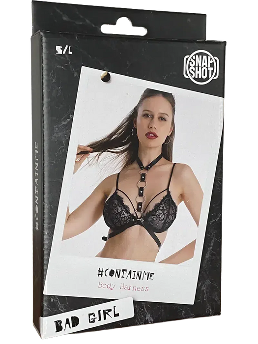 Bad Girl - #containme- Body Harnasje - One Size - Zwart-Erotiekvoordeel.nl