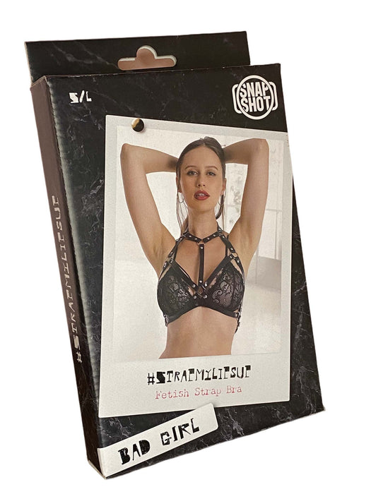 Snapshot Bad Girl - #strapmylipsup - Fetish Strap BH - One Size - Zwart-Erotiekvoordeel.nl