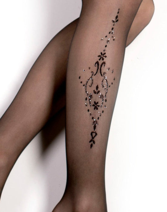 Ballerina - Fantasy Hold Ups Roaring Twenties Kousen - 20 denier - Zwart-Erotiekvoordeel.nl