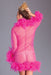 Be Wicked - Lux - Robe met Veren - Hot Pink - One Size-Erotiekvoordeel.nl