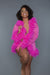 Be Wicked - Lux - Robe met Veren - Hot Pink - One Size-Erotiekvoordeel.nl