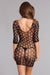 Be Wicked - Polka Dot Mesh - Mini Jurk - Zwart - One Size-Erotiekvoordeel.nl