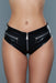 Be Wicked - Ring Me Up - Shorts - Faux Leather - Zwart-Erotiekvoordeel.nl