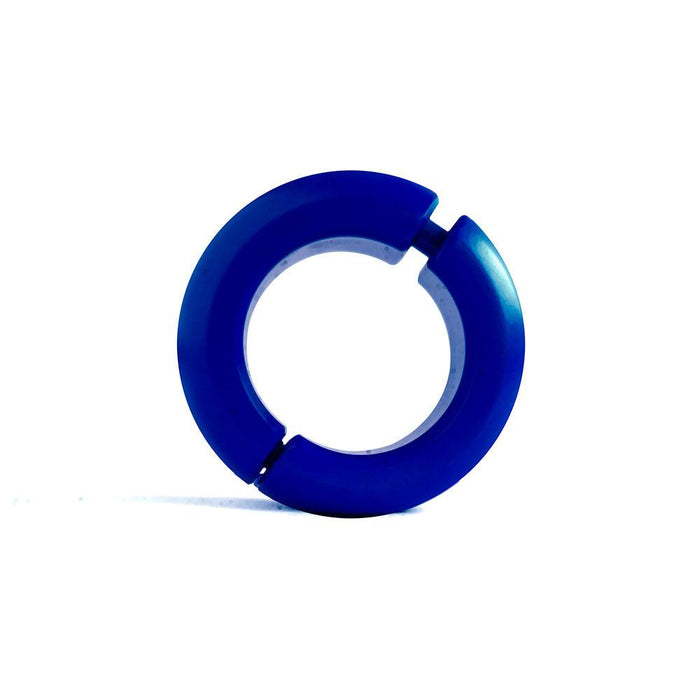 Black Label - Donut Ballstretcher - 20 x 35 mm - RVS - Mat Blauw-Erotiekvoordeel.nl