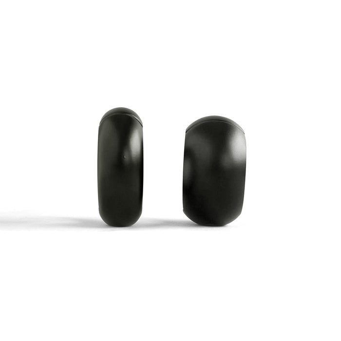 Black Label - Donut Ballstretcher - 20 x 35 mm - RVS - Mat Zwart-Erotiekvoordeel.nl