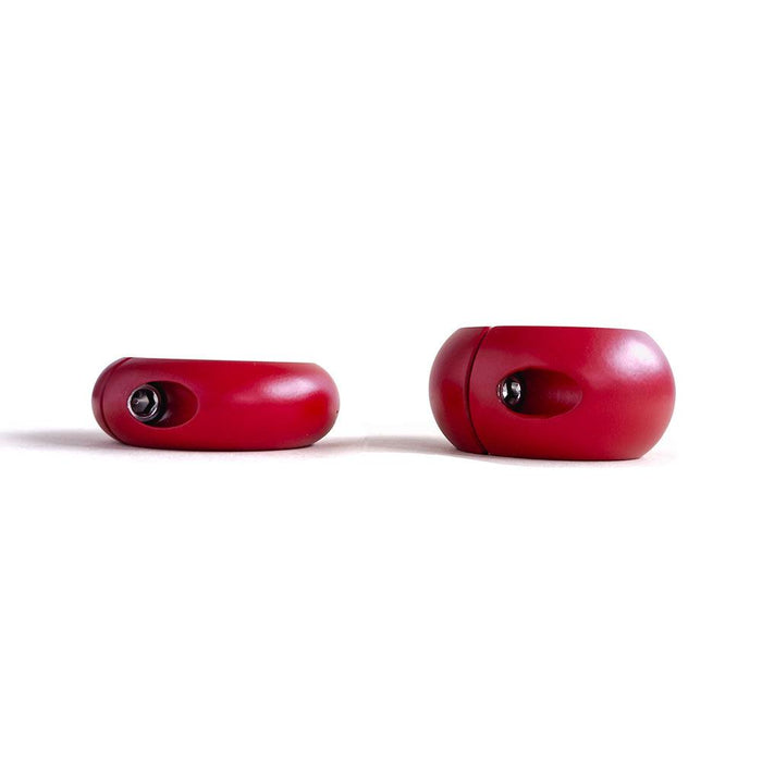 Black Label - Donut Ballstretcher - 30 x 35 mm - RVS - Mat Rood-Erotiekvoordeel.nl